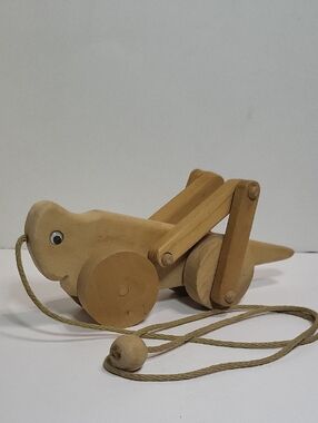 Vintage Wood Cricket Pull-String Toy